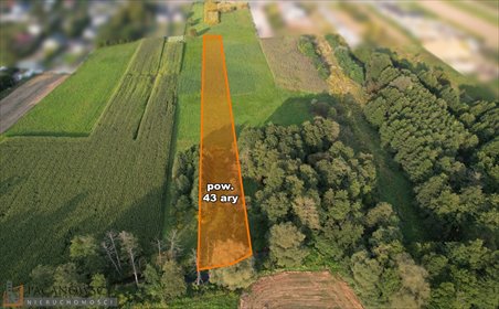 Działka rolna 43 arów w Zielonkach, media w pobliżu - polecam! działka Zielonki