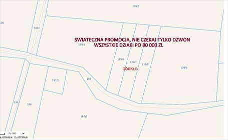 działka na sprzedaż 3028m2 działka Górkło