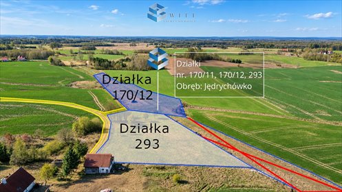 działka na sprzedaż 3700m2 działka Jędrychówko