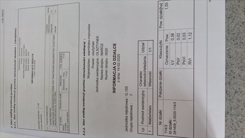 działka na sprzedaż 15500m2 działka Waplewo