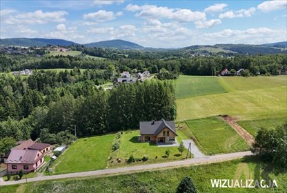 Na sprzedaż widokowa działka 1200 m² w Mystkowie działka Mystków