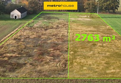 działka na sprzedaż 2763m2 działka Obórki
