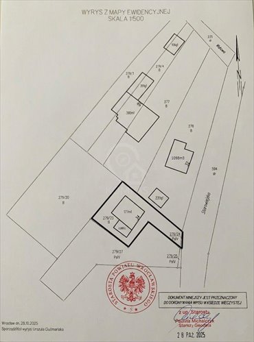 działka na sprzedaż 400m2 działka Radwanice, Starowiejska