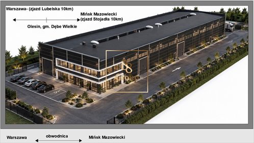 Sprzedam działkę usługowo produkcyjną 5735 m² w Olesinie działka Olesin