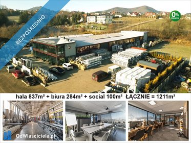 lokal użytkowy na sprzedaż 1211m2 lokal użytkowy Mszana Dolna, Ludwika Mroza