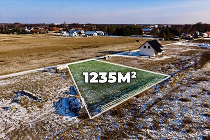 Działka 1235 m² pod dom w spokojnej okolicy, MPZP działka Konradowo