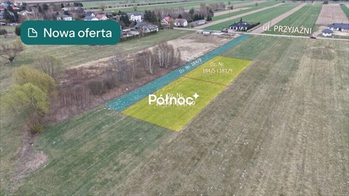 działka na sprzedaż 884m2 działka Roszczep, Przyjaźni