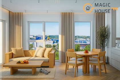 Nowoczesne 3-pokojowe mieszkanie z panoramicznymi oknami polecam! mieszkanie Gdynia, Śródmieście, Tadeusza Wendy