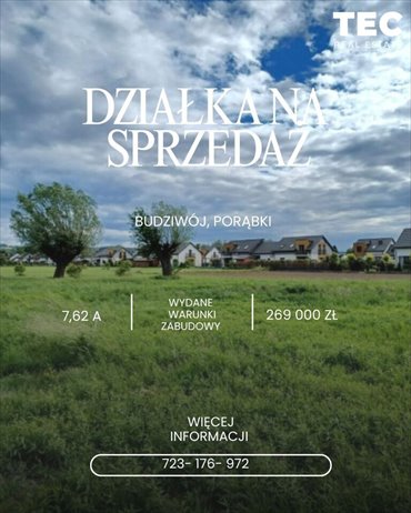 Do sprzedania działka 762 m² w Rzeszowie z warunkami zabudowy działka Rzeszów, Budziwój