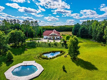 Sprzedam luksusowy dworek 845 m² z 10 pokojami i basenem lokal użytkowy Ględy