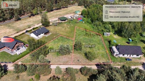 Działka budowlana 1385 m² w Mąkoszynie – idealna pod dom marzeń działka Mąkoszyn