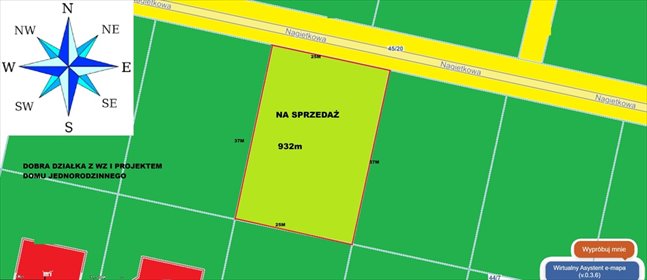działka na sprzedaż 932m2 działka Dobra