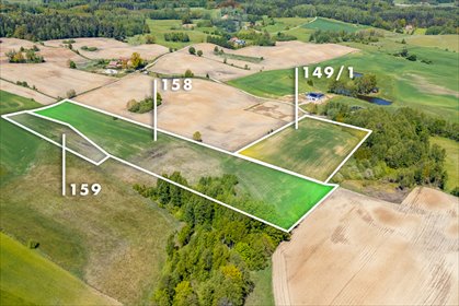 Malownicza działka rolno-siedliskowa 3 działki 34 900 m² działka Grabowo