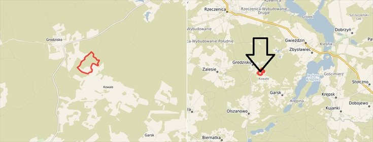 działka na sprzedaż 119038m2 działka Grodzisko