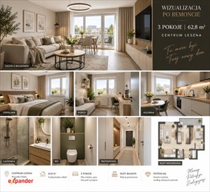 mieszkanie na sprzedaż 63m2 mieszkanie Leszno, Antoniny, Studzienna