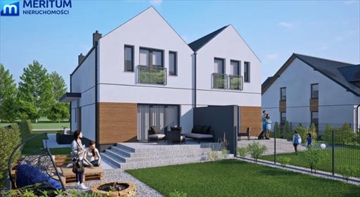 Nowoczesny bliźniak 124 m2 z garażem i ogrzewaniem podłogowym dom Grodzisk Mazowiecki