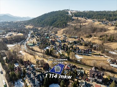 Działka z zabytkowym domem i widokiem na Tatry działka Tatrzański, Stroma