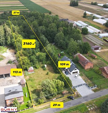 Działka budowlana 3160 m² w Majkowie Dużym (media, garaż) działka Majków Duży