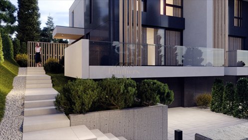 Nowoczesny bliźniak 182 m² z garażem i 5 pokojami dom Gdańsk, Kiełpino Górne, Marcowa