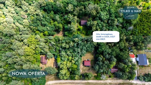 działka na sprzedaż 1744m2 działka Orła, Szmaragdowa