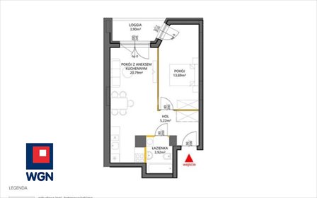 Zapraszam do nowoczesnego mieszkania 43,62 m² na Białołęce mieszkanie Warszawa, Białołęka, Marywillska