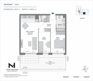 Nowoczesne 3-pokojowe mieszkanie z tarasem i ogródkiem polecam! mieszkanie Gdańsk, Morena