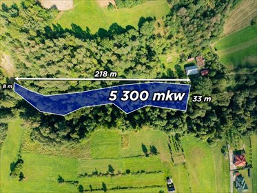 Polecam leśną działkę 5300 m² w Raba Niżna działka Raba Niżna