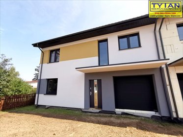 Nowoczesny dom bliźniak 130 m² z garażem, ogród i taras - polecam! dom Łomża, Krucza