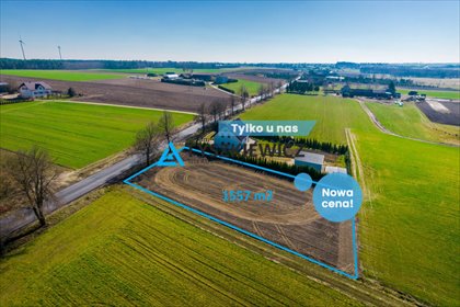 Duża działka pod dom jednorodzinny w Pawłowie, 1557 m² działka Pawłowo