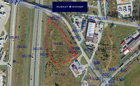 Na sprzedaż działka 9082 m² pod przemysł i usługi w Rusocinie działka Rusocin