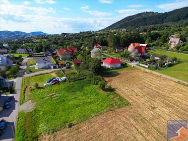 działka na sprzedaż 900m2 działka Limanowa