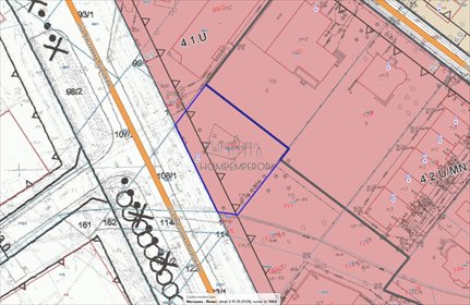 Działka usługowa 1069 m² z mediami i planem rozwoju działka Warszawa, Wawer, Mieczysława Pożaryskiego