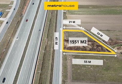 Działka przemysłowo-usługowa 1551 m² w Zgorzałej działka Zgorzała, Wróbelka