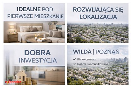 Nowoczesne 44m2 z balkonem bez PCC i prowizji mieszkanie Poznań, Mieczysława Niedziałkowskiego