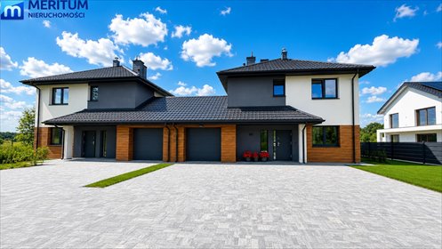 Nowoczesny dom bliźniak 138 m² - garaż i wysoki standard dom Żabia Wola