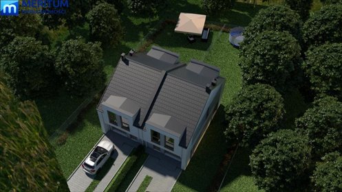 Nowoczesny bliźniak 130m2 z garażem i dużą działką dom Jaktorów