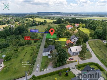 Działka w Burowie 1012 m2, blisko Krakowa, las, media działka Burów