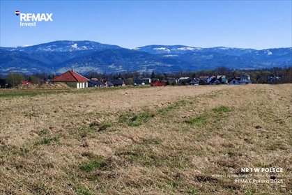 Działka z panoramicznym widokiem na Beskidy, płaska, spokojna okolica działka Lipowa, Aroniowa