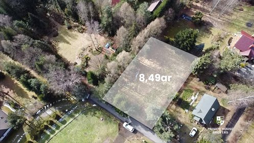 działka na sprzedaż 849m2 działka Włosań, Bajeczna