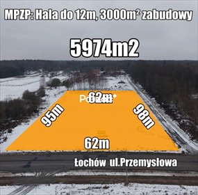 Na sprzedaż działka przemysłowa 5974 m² w Łochowie działka Łochów, Przemysłowa