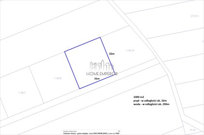 Działka 1000 m² z mediami, w otoczeniu zabudowy działka Dziecinów