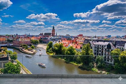 Luksusowy penthouse z panoramicznym tarasem na dachu mieszkanie Wrocław, Księcia Witolda