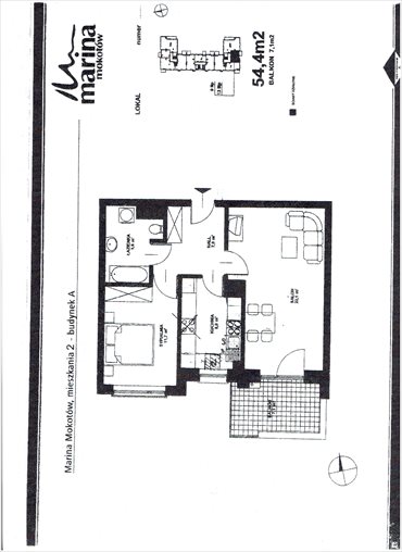 mieszkanie na wynajem 54m2 mieszkanie Warszawa, mokotow, wygledowska