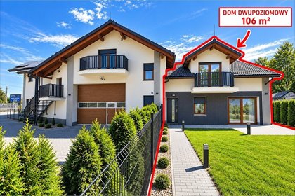 Polecam nowoczesny dom 106 m² z ogrodem w Jaworzu dom Jaworze, Bielska
