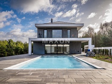 Nowoczesny dom 335 m² z tarasem i ogrodem w Ludwikowie dom Ludwików