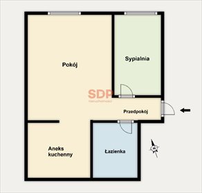 Sprzedam 2-pokojowe mieszkanie 37 m² w centrum Wrocławia mieszkanie Wrocław, Śródmieście, Ołbin, Kluczborska