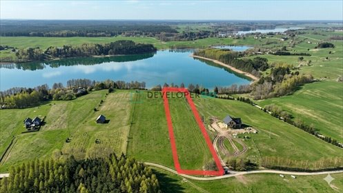 Działka nad jeziorem Sztabinki 6550 m² z linią brzegową działka Sztabinki
