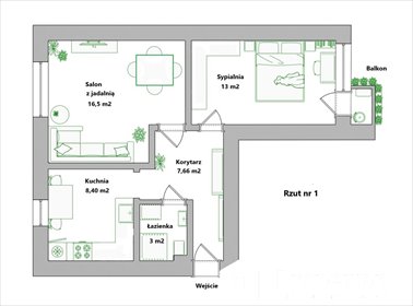 mieszkanie na sprzedaż 49m2 mieszkanie Łowicz, Armii Krajowej