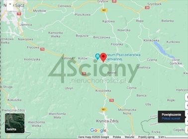 działka na sprzedaż 704m2 działka Łabowa