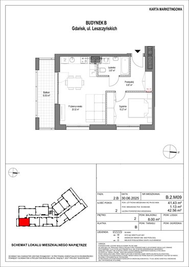mieszkanie na sprzedaż 41m2 mieszkanie Gdańsk, Zaspa, Leszczyńskich